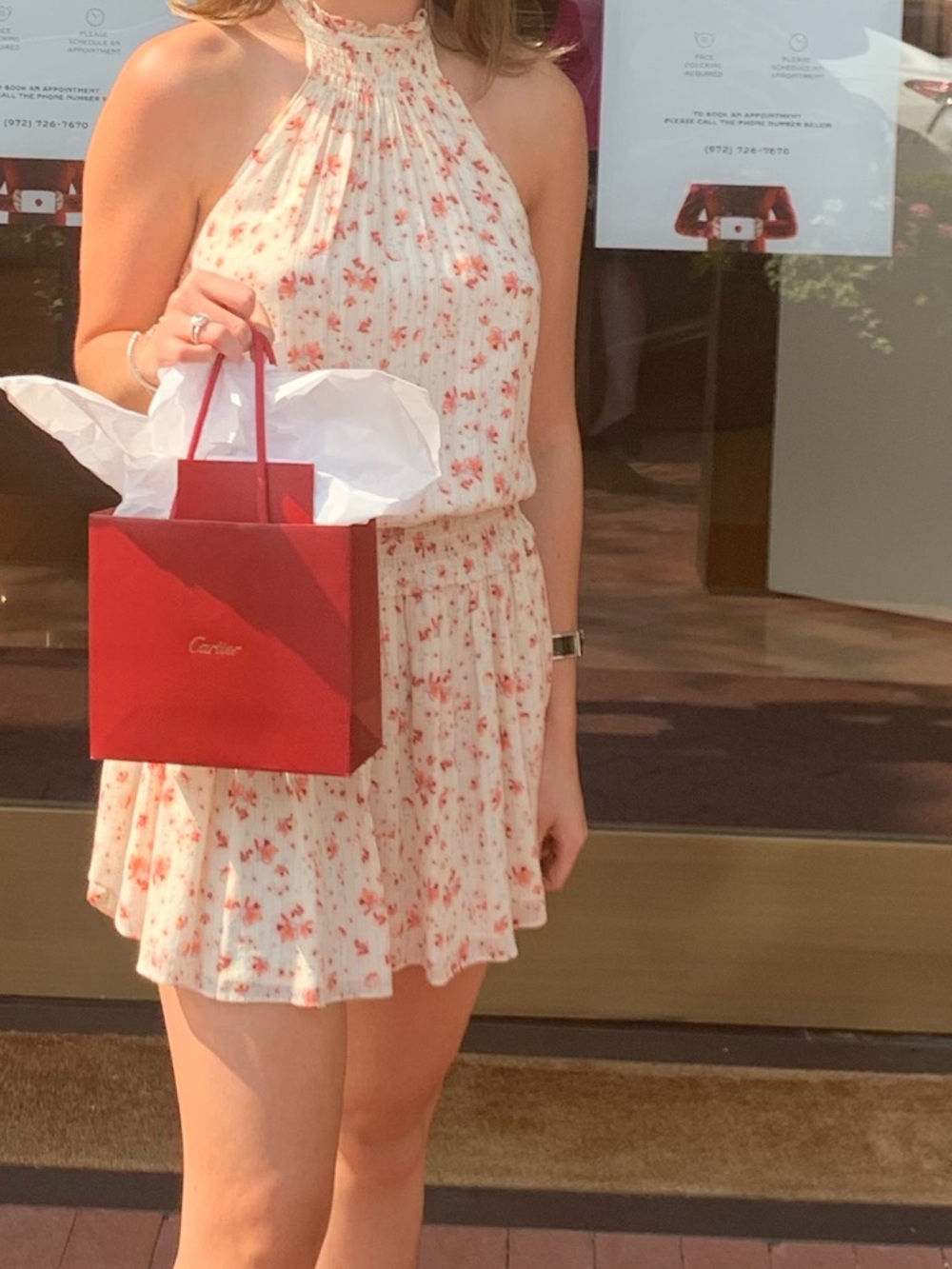 Floral Halter Summer Dress